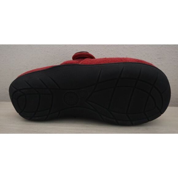 Glolily WMN's Sz 6M Red Mia Faux Shearling Lined Indoor/Outdoor Comfy Slippers - Picture 11 of 16